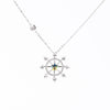 Crystal Ship Wheel Necklace